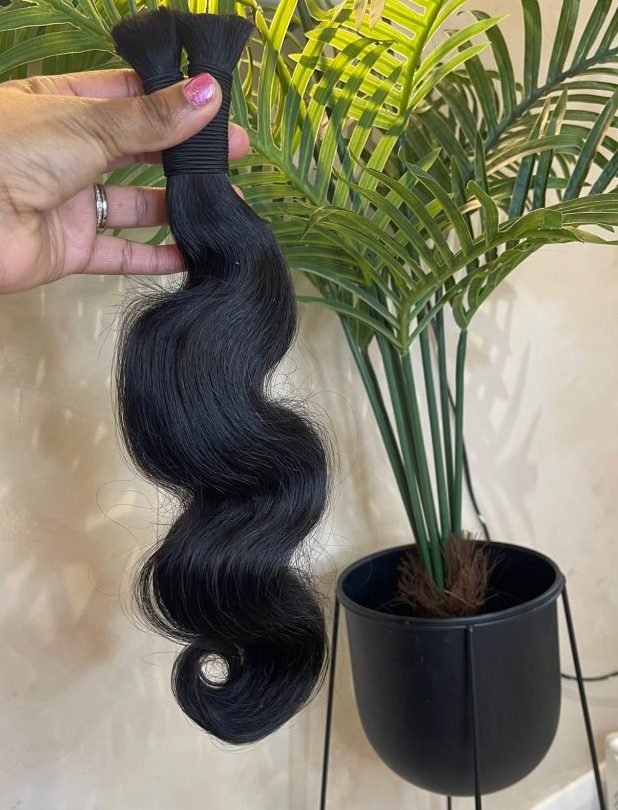 18" Body Wave 100% Human Bulk Hair Extensions 100g