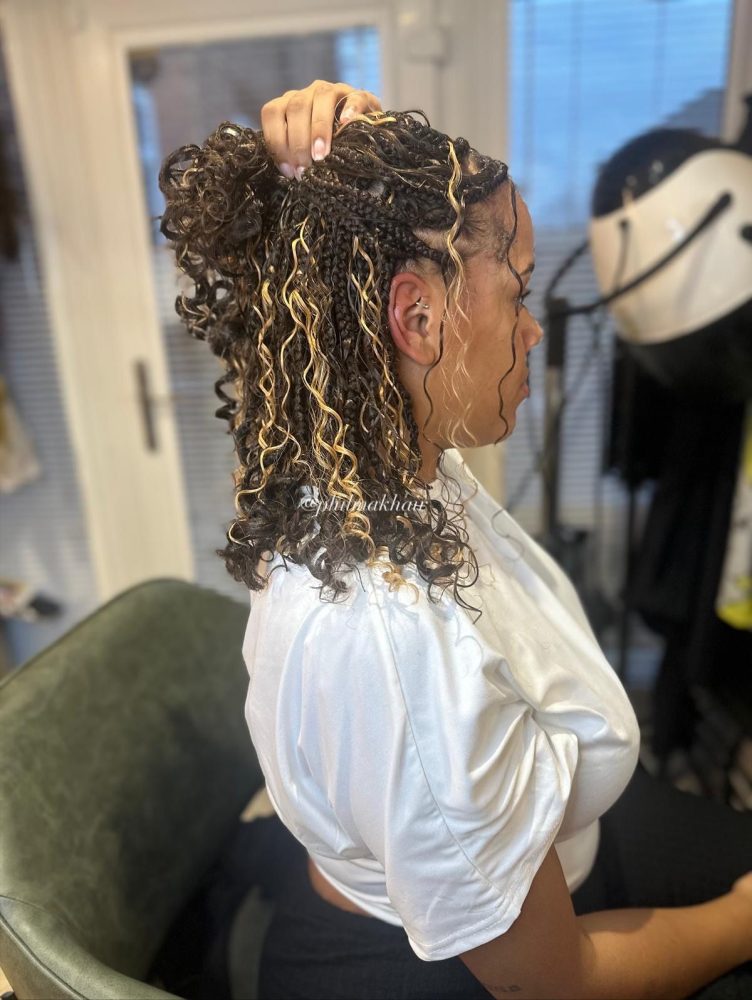 18" Deep Curling 100% Human Bulk Hair Extensions 100g