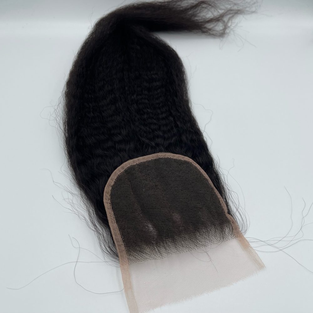 Kinky Straight Bundle + 4x4 Closure - Image 4